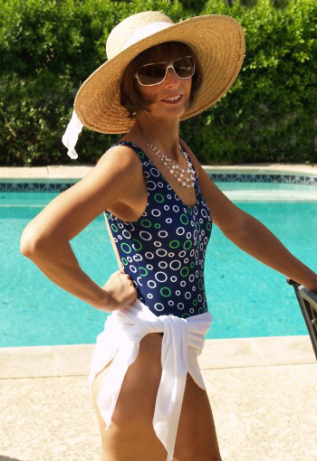 Brigitewear's White Sarong is a popular edition for almost any outfit