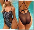 The sexy La Maille mesh side see through back one piece bathing suit by Brigitewear